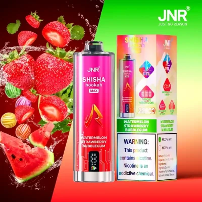 JNR Shisha Max 22K Watermelon Strawberry Bubblegum | 22000 Puffs Disposable Vape
